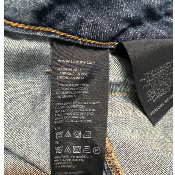 Tommy Hilfiger American Spirit Mid Rise Cropped Jeans Women’s 8 Light Wash - Picture 11 of 13